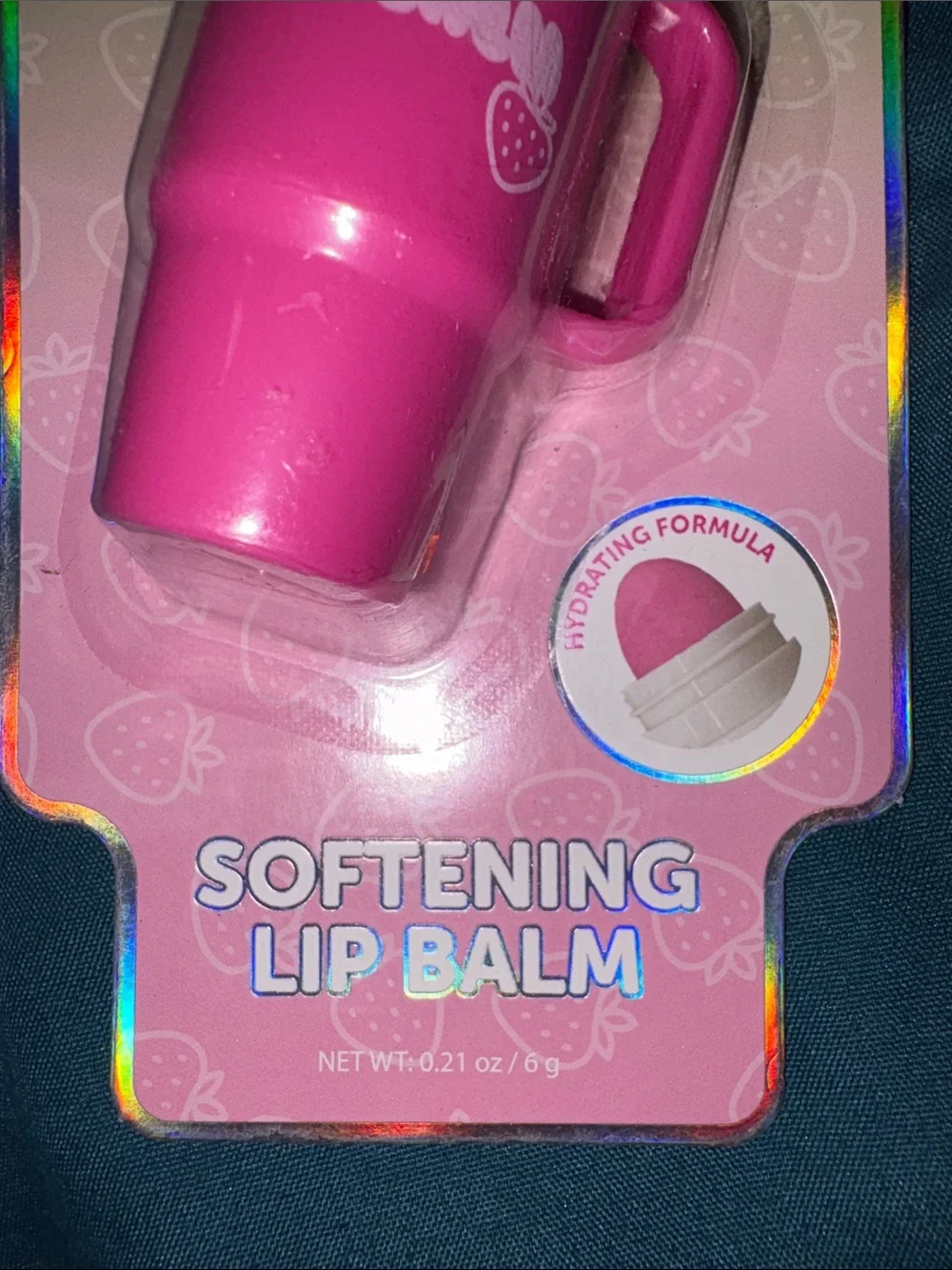 Big Cup-like Lip Balm - Strawberry Pink Softening Lip Balm - Cup Design
